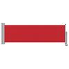 vidaXL Toldo lateral retr&aacute;til para p&aacute;tio 80x300 cm vermelho