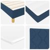 vidaXL Cama Box com colch&atilde;o com cabeceira Azul 200 x 90 cm Poli&eacute;ster