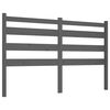 vidaXL Cabeceira de cama 146x4x100 cm pinho maci&ccedil;o cinzento