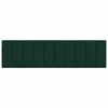 vidaXL Almofad&atilde;o de cabeceira Hanko 180 cm veludo verde-escuro