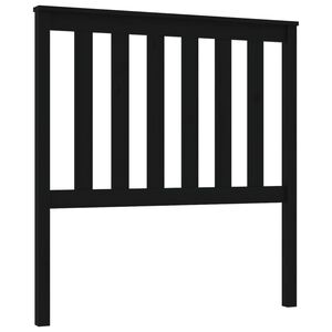 vidaXL Cabeceira de cama 96x6x101 cm pinho maci&ccedil;o preto