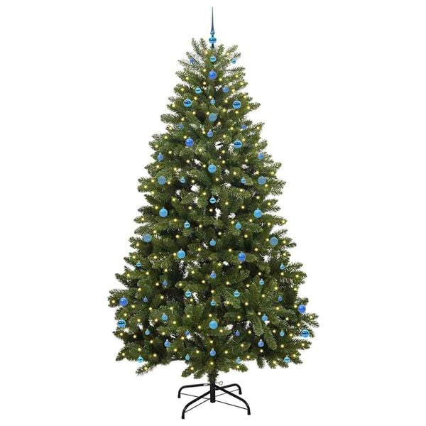 vidaXL &Aacute;rvore de Natal Artificial Verde 270 cm PVC e Metal