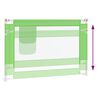 vidaXL Barra de seguran&ccedil;a p/ cama infantil tecido 100x25 cm verde