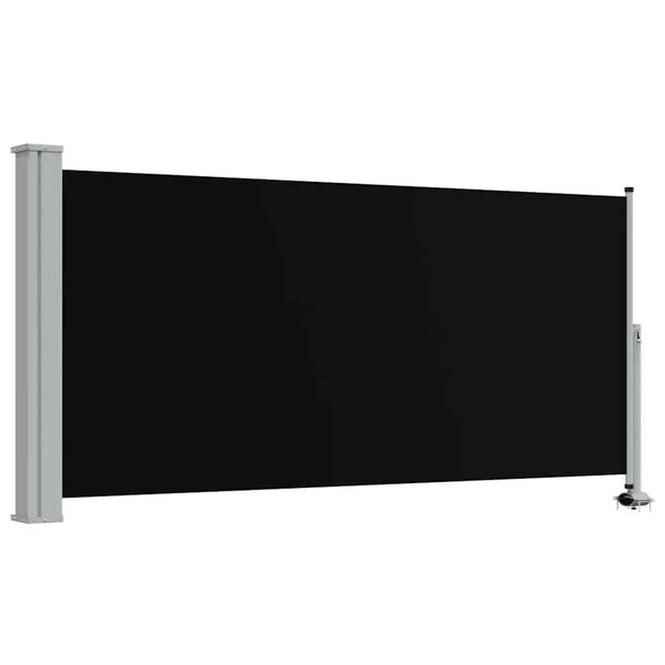 vidaXL Toldo lateral retr&aacute;til para p&aacute;tio 120x300 cm preto