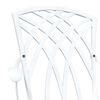 vidaXL Conjunto de Mesa de Jardim 3 pcs Branco Alum&iacute;nio Fundido