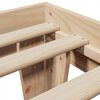 vidaXL Cama sem colchão 75x190 cm madeira de pinho maciça
