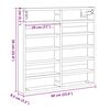 vidaXL Gabinete de Exibi&ccedil;&atilde;o Carvalho Artesanal 60 x 8,5 x 58 cm