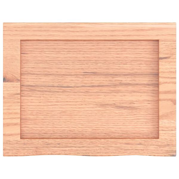 vidaXL Bancada p/ WC 40x30x(2-6) cm madeira maci&ccedil;a tratada castanho