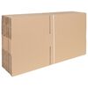 vidaXL Caixa Rebat&iacute;vel 50 pcs Natural 40 x 30 x 10 cm cart&atilde;o