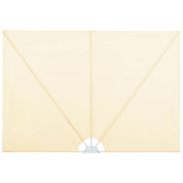 vidaXL Toldo lateral dobrável para terraço 300x200 cm creme