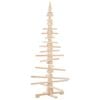 vidaXL &Aacute;rvore de Natal de madeira para decora&ccedil;&atilde;o 150 cm madeira maci&ccedil;a pinho