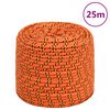 vidaXL Corda de barco 6 mm 25 m polipropileno laranja