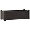 vidaXL Canteiro elevado para jardim PP 100x43x35 cm antracite