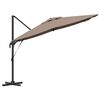 vidaXL Parasol Roma Cinzento-acastanhado 286 x 285 x 265 cm