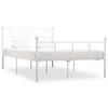 vidaXL Estrutura de cama 120x200 cm metal branco