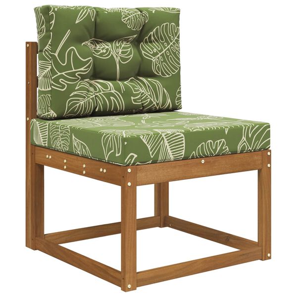 vidaXL Almofada para Sof&aacute; Externo 2 pcs Design de Folha Poli&eacute;ster