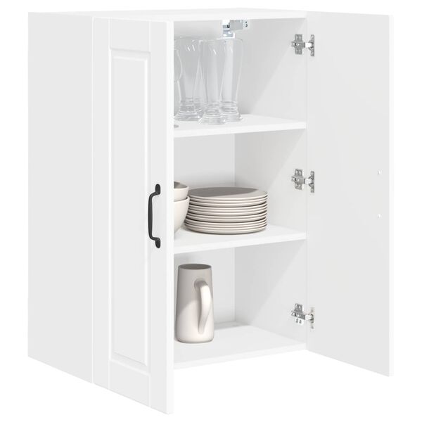 vidaXL Arm&aacute;rio de Cozinha com porta Branco Brilhante 60 x 31 x 80 cm
