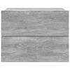 vidaXL Mesa cabeceira 2 pcs 40x30x30 cm derivados madeira cinza sonoma