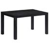 vidaXL Mesa de jantar 140x80x76 cm madeira de mangueira maci&ccedil;a preto