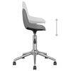 vidaXL Cadeira de escrit&oacute;rio girat&oacute;ria tecido cinzento-claro