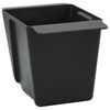 vidaXL Caixas de Flores para Paletes Euro 24 unid. Preto Polipropileno