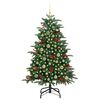 vidaXL &Aacute;rvore de Natal Artificial Verde 150 cm PVC, Metal e Pl&aacute;stico