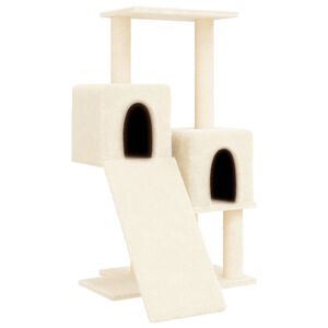 vidaXL &Aacute;rvore para gatos c/ postes arranhadores sisal 82 cm cor creme
