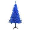 vidaXL Árvore de Natal artificial com suporte 150 cm PVC azul