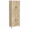 vidaXL Conjunto de Gabinete 2 pcs Carvalho Sonoma 66 x 34,5 x 89,5 cm