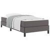 vidaXL Estrutura da Cama com colch&atilde;o Cinzeto 100 x 200 cm tecido