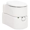 vidaXL Sanita integrada p/ campismo 24+17 L PEAD e a&ccedil;o branco