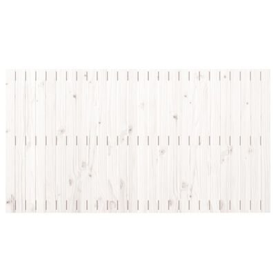 vidaXL Cabeceira de parede 166x3x90 cm madeira de pinho maciça branco