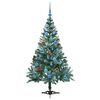 vidaXL &Aacute;rvore de Natal Artificial com 150 LEDs Verde 150 cm PVC e A&ccedil;o