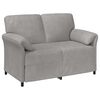 vidaXL Sof&aacute; para 2 Pessoas Cinzento-claro 138 x 83 x 95 cm Veludo