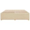 vidaXL Estrutura de cama sem colch&atilde;o 180x200 cm tecido cor creme