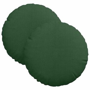 vidaXL Almofadas de Assento 2 pcs Verde Escuro &Oslash; 30 cm