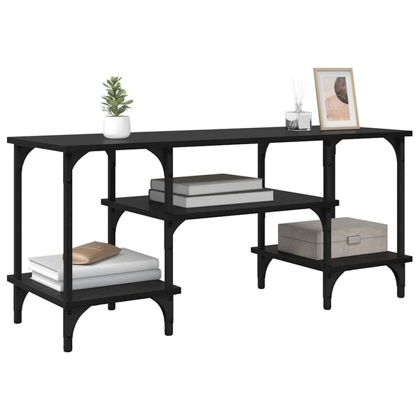 vidaXL Gabinete para TV Carvalho Preto 102 x 35 x 45,5 cm