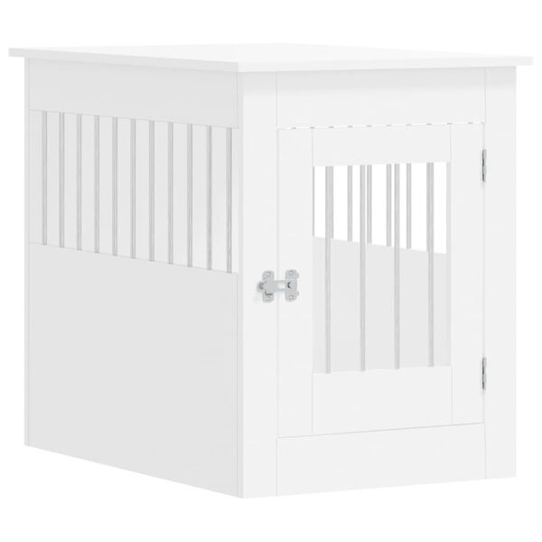 vidaXL Móvel casota para cão 55x80x68 cm derivados de madeira branco