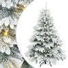 vidaXL Árvore de Natal Artificial com 150 LEDs Branco 150 cm PE e PVC