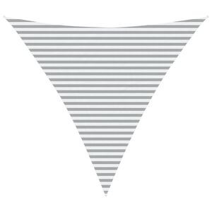 vidaXL Vela de sombra solar Cinza Claro e Branco 4,5 x 4,5 x 4,5 m