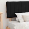 vidaXL Estrutura de Cama com Cabeceira Estofada Preto 100 x 200 cm