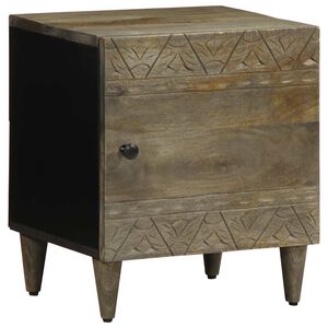 vidaXL Mesa de cabeceira cinzento claro 40x33x46 cm