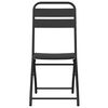 vidaXL Cadeira Dobrável de Jardim 2 pcs Antracite 55 x 56.5 x 91cm Aço
