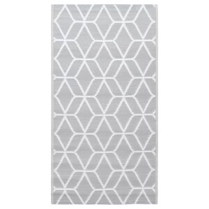 vidaXL Tapete de exterior 190x290 cm ARAKIL PP cinzento