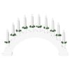vidaXL Arco de Velas de Natal com 10 Velas LED Branco 47 x 5 x 29 cm
