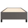 vidaXL Estrutura de cama 90x190 cm couro artificial cinzento