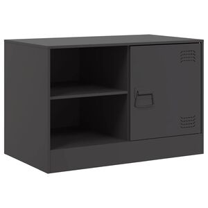vidaXL M&oacute;vel de TV 67x39x44 cm a&ccedil;o preto