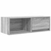 vidaXL M&oacute;veis de TV 2pcs 80x31x25,5cm deriv. madeira sonoma cinzento