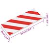 vidaXL Protetores de parede 6 pcs 50x20x2cm espuma EVA vermelho/branco
