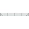 vidaXL Cerca de malha de arame com flange 1,1x10 m verde